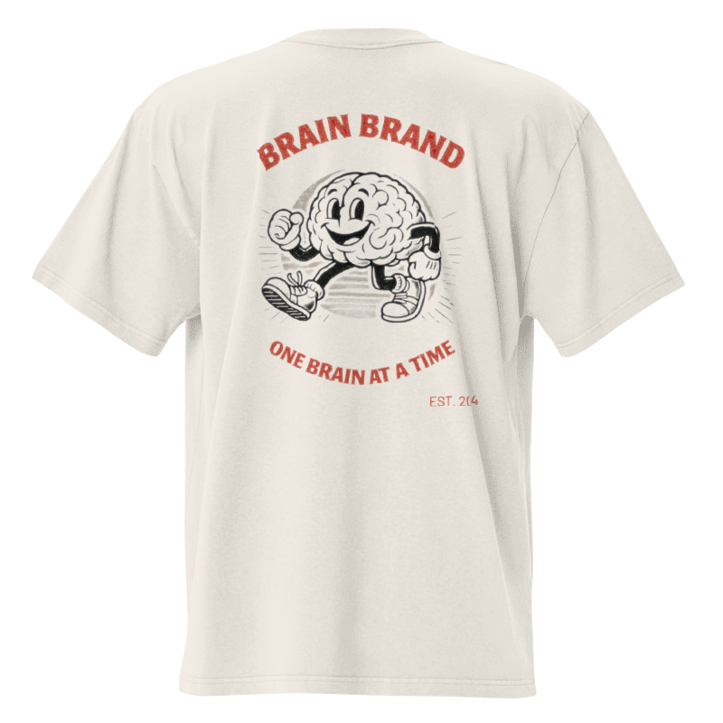 Brain Brand Retro T-Shirt - Back